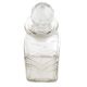 Square Shaped Flower Decorative Glass Bottle